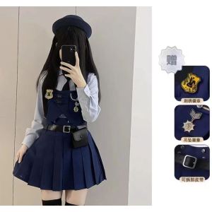 Universal Studios Crazy Animal Costume Halloween Anime Show Police Uniform Judy Rabbit Adult Childrens Outfit Fashion Set
