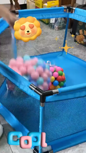 คอกกั้นเด็ก คอกเด็ก ของเล่นเด็ก บ้านบอล คอกกั้นหกเหลี่ยม มีมุ้งช่วยระบายความร้อนรอบด้าน