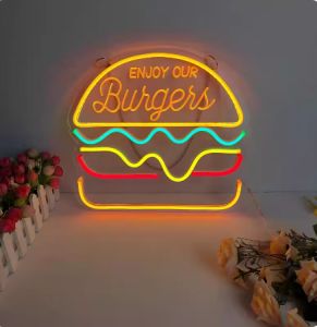 Chips Coke ins lamp brand billboard sign fried chicken luminous words led neon lights