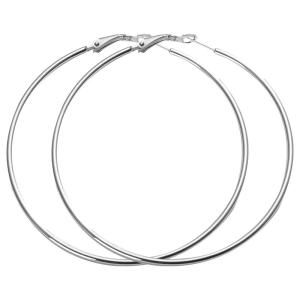 TFY | Oversized Round Silver Earrings