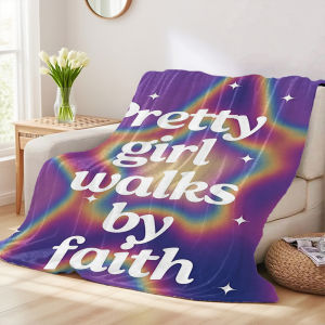 Beast Kingdom | Faith Star Flannel Blankets Are Perfect For Sofas Office Beds Travel Sleep And Use Throughout The Four Seasons