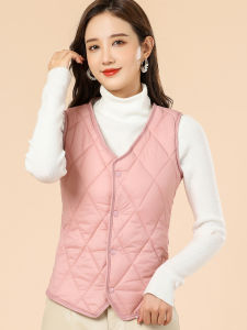 Thickened Fleece Womens Vest Inner Wear Winter Warm Short Style Lamb Velvet down Cotton Jacket Female Underwear Nylon Fiber