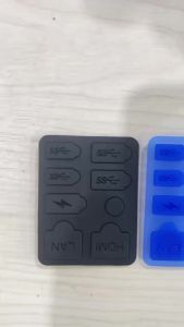 Dust Plug for PS5 SLIM Game Console Silicone Dust Protector Antidust Cover LAN Type-C USB Dock Dustproof Plug