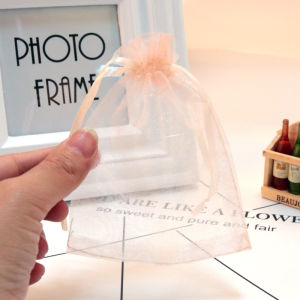 Transparent Green Jasmine Flower Net Bag Drawstring Bag for Vendors Scented Sachet Packaging Gift Bag Eco-friendly Ogeen