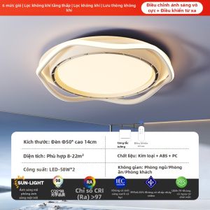 Đèn Quạt Trần Không Lưỡi Đao Đơn Giản Sáng Tạo