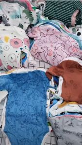 Dear-Bear Baby Boys Newborn Long Jumpsuit Romper Bodysuit Cotton Pajamas Sleep Play Frogsuit Sleepwear Onesie