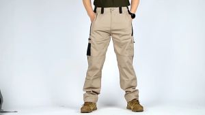 【2-3 days arrive!!!】JEEP SPIRIT Waterproof Tactical Cargo Pants For Men In Black（S-3XL）