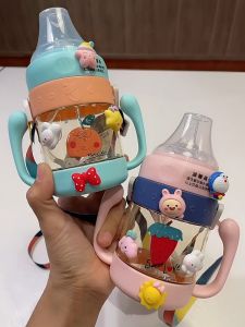 AMEERAOFFICIALSTORE - BOTOL MINUM ANAK DOT / BOTOL MINUM BAYI GAGANG 340ML AZ 0103