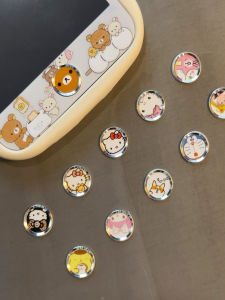 Cartoon Key Stickers for  5s Fingerprint Recognition Universal 6s/7/8p Cute Home Key Decals Mobile Phone Accessories