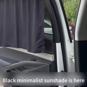1pc/2pcs Car Curtain Vehicle Mesh Window Cover Side Window Sunshade Suction Cup Type Sunshade Universal Model Summer Sunsha