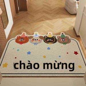 Thảm Chùi Chân VIKAMA Diatom Mud Mat - Thảm Hành Lang Chống Trơn Trượt Chống Bám Bụi Dễ Chăm Sóc Chống Mài Mòn Trang Trí Nhà Cửa Lớp Đế Cao Su