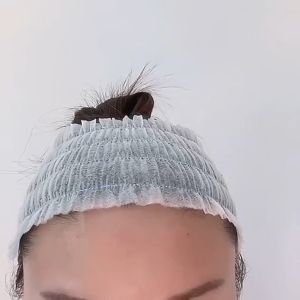 100pcs Disposable Headband Soft Non-Woven Elastic Facial Hair Band Sauna Washing Face Supplies For Women