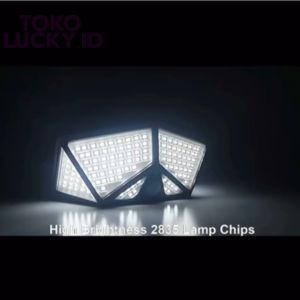 Lampu Dinding Solar Cell 100 LED 600 Lumens Waterproof Sensor Gerak Cahaya