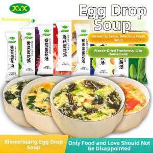New Beauty Fragrance Instant Egg Flower Soup Seaweed Tomato Spinach Quick Meal Soup Instant Fresh Vegetable Soup Home Use