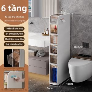 MMZECE | Tủ Lưu Trữ Phòng Tắm Chống Nước cho Khoảng Trống hẹp