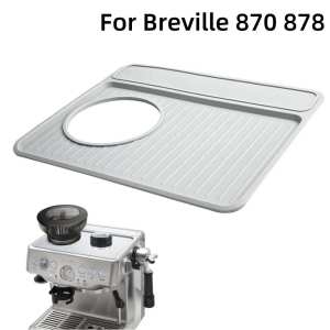 Silicone Coffee Mat for Breville 870/880 Espresso Machine Top Anti-slip Dustproof Mat Countertop Kitchen Accessories