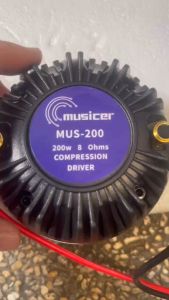 MUSICER MUS-200 200W RMS 8ohms Titanium Compression Driver Unit Tweeter With Capacitor