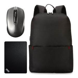 Japanese Sanwa Small Lightweight Backpack Men Backpack Womens Business Computer Bag Casual Travel Bag Student Schoolbag Mouse Suit Mouse Pad Mouse Computer Bag Suit Portable Backpack