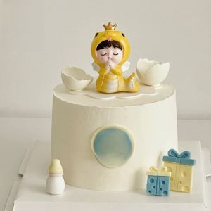 Popular Snake Baby Full Moon Hatching Cake Decoration Display Baking Letter Number Birthday Party Supplies Festive Accessories