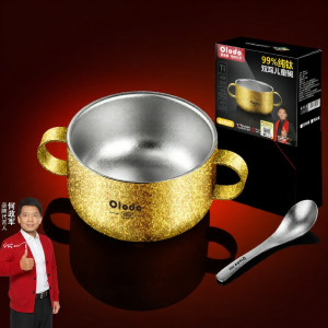 Olodo | Bát Hai Lớp Chống Trượt Có Quai Dành Cho Trẻ Em