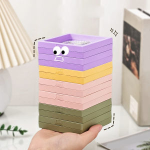 10 Chiếc Trong Suốt Nổi Hộp Hiển Thị Màng Nhựa Trang Sức Bao Bì Cho Vòng Cổ Nhẫn Sưu Tập Bảo Quản Vuông Flip Top Case