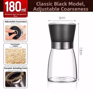 KuaKe | Pepper and Salt Grinder Empty Refillable Bottle