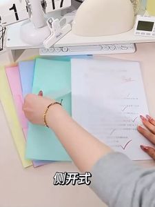 A4 Rotate File Folder Paper Organizers Waterproof PP Material School Office Supplies