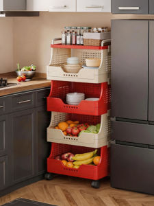 MEISD | Movable Multi-layer Kitchen Shelf Trolley