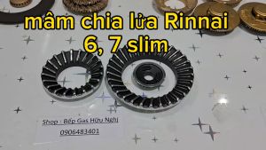 Mâm chia chia lửa đầu đốt bếp gas Rinnnai RVB-6SLIM RVB -7SLIM phụ kiện bếp gas rinnai