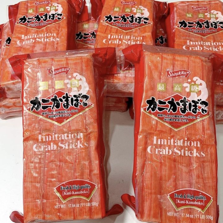 Thanh cua Imitation Crab Sticks Shirakiku gói 500g Lazada.vn