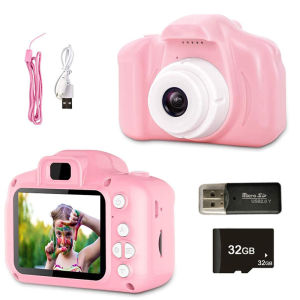 Childrens Camera 1080P HD Screen Camera Video Toy 8 Million Pixel Kids Cartoon Cute Camera Outdoor Photography Toy