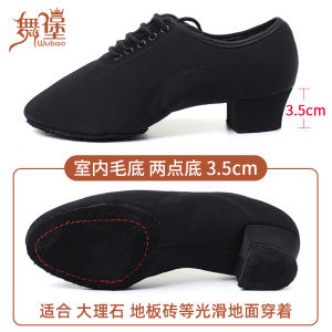 Professional Oxford Fabric Latin Dance Shoes for Adults Women Soft Bottom Dance Shoes Black Salsa Square Dancing New Model