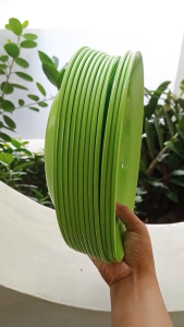 1 LUSIN ATAU 12 PCS PIRING MAKAN SEMI MELAMIN CEKUNG BESAR 9INCH MELAMIN ULIR TEBAL DAN FREE ONGKIR