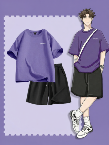 Jeanswest | Bộ Áo T-shirt Tay Ngắn và Quần Short Cotton Đơn Giản & Thoải Mái Cho Nam Mùa Hè