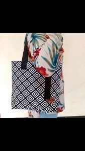 Totebag by Enbi Tas wanita kekinian bahan Kanvas Terbaru dengan model Elegan
