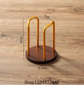 Disposable Cup Storage Holder Rack Shelf Water Tea Cups Wood Dispenser with Longer Stick Mug Display Stand Organizer Supplies