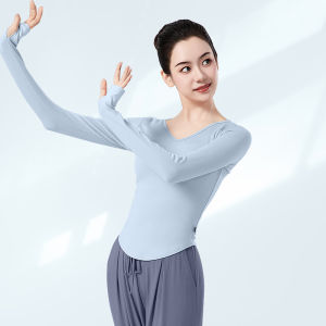 Classical Dance Costume Top Long Sleeve Womens Dancewear Ancient Style New Model Gymnastics Uniform Sportswear Fitness Fan Gear