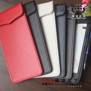 Leather Menu Clip for Western Restaurant Magnetic Handwritten Order Clip Bill Receipt Note Holder Square PVC Material Business Supplies