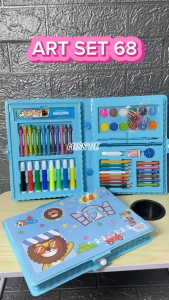 Drawing Set 68 pcs / Crayon Set 68 pcs / Art Set 68 pcs / Set Krayon Mewarnai dan Melukis Lengkap dengan Cat Air
