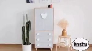 Tủ trẻ em tủ đựng đồ cho bé gỗ MDF phủ melamine thương hiệu HUCHU