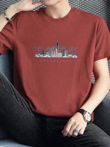 WANTELU | American Style 100% Cotton T-Shirt Loose Thin Round Neck Summer