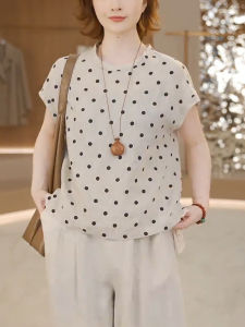 UYFY | Dotted Round Neck Short Sleeve T-Shirt Female