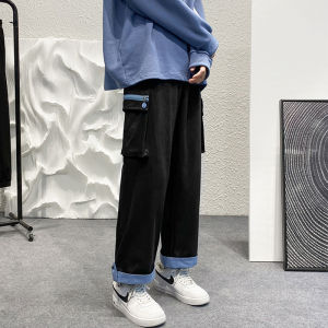 plus Size Straight Leg Workwear Pants Womens Spring Summer Fashion Slimming Short plus Size Cotton High Waist Casual Trousers