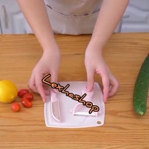 PISAU SET TALENAN 3 in 1 STAINLESS PISAU KUPAS BUAH SAYUR DAPUR PEELER