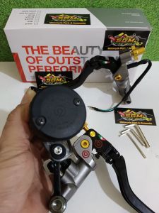 MASTER REM BRCMBO IZUMI ASSY 1 SET HANDLE KANAN KIRI KOPLING + 1 TABUNG BIGSMOKE & DUDUKAN SPION UNIVERSAL PNP BEAT-MIO-LEXI-VARIO-SCOOPY-RX KING-VIXION-R15-FINO-GENIO-XEON-SPACY-SATRIA-MX-SONIC-GL PRO-MEGAPRO-F1ZR-NUOVO-NINJA 2TAK-NINJA 250Fi-GSX 150 DLL
