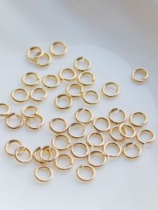 14K Gilded Broken Ring Color Retention Necklace Bracelet Ending Connection Ring Handmade DIY Ornament Accessories O Ring Connecting Ring