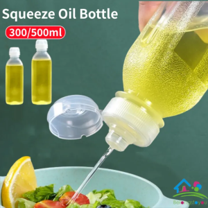 Oil Bottle Kitchen Condiment Squeeze Bottle Leak Proof Oil Spray Bottles Vinegar Soy Sauce BBQ