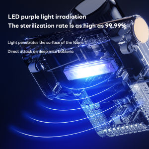 Handheld mattress sheet vacuum cleaner UV sterilizer Vacuum bed sofa dust rolling brush vacuum cleaner mite remover