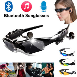 🎧【Readystock】 + Giao hàng miễn phí🎧2 trong 1 kính mắt bluetooth với Mic Điện thoại di động Kính mát ánh sáng phân cực tai nghe thể thao ngoài trời đi xe lái xe kính tai nghe không dây điện thoại
