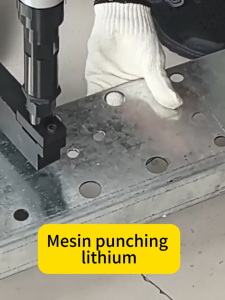 HANSCH C-shaped steel lithium battery punching machine handheld electric puncher fully automatic CNC perforating machine for photovoltaic brackets outdoor cable tray punching